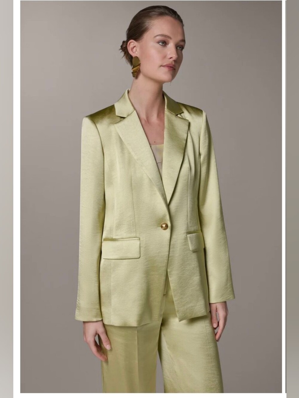 Donna Karen One Button Long Sleeve Notched Lapel Suit Blazer NWT $199 Sz 6